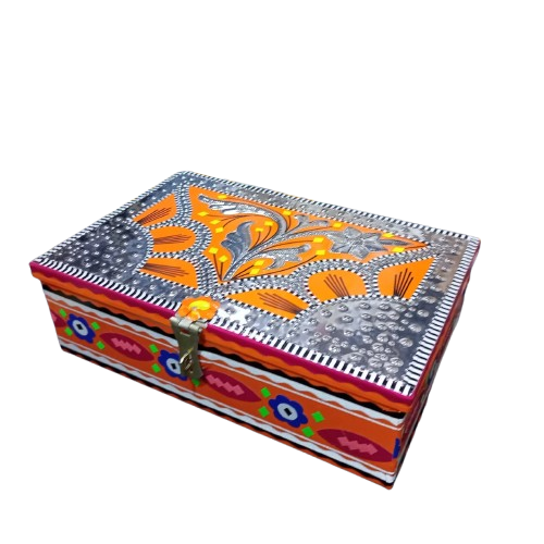 chamakpatti Box(24.5 by 16):Real Truck Art Design for Storage and Decoration - Image 7