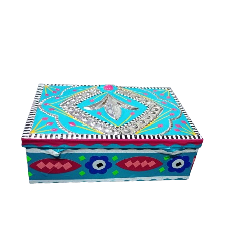 chamakpatti Box(15 by 10.5):Real Truck Art Design for Storage and Decoration - Image 7