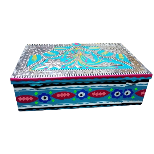 chamakpatti Box(24.5 by 16):Real Truck Art Design for Storage and Decoration - Image 3