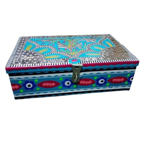 chamakpatti Box(24.5 by 16):Real Truck Art Design for Storage and Decoration - Image 10