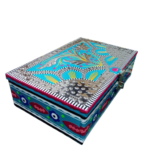 chamakpatti Box(24.5 by 16):Real Truck Art Design for Storage and Decoration - Image 8