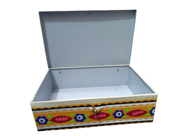 chamakpatti Box(24.5 by 16):Real Truck Art Design for Storage and Decoration - Image 5
