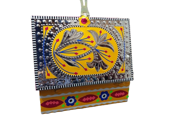 chamakpatti Box(20 by 13):Real Truck Art Design for Storage and Decoration - Image 3