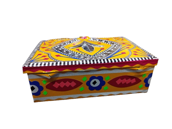 chamakpatti Box(15 by 10.5):Real Truck Art Design for Storage and Decoration - Image 3