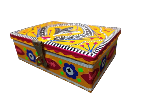 chamakpatti Box(15 by 10.5):Real Truck Art Design for Storage and Decoration - Image 2