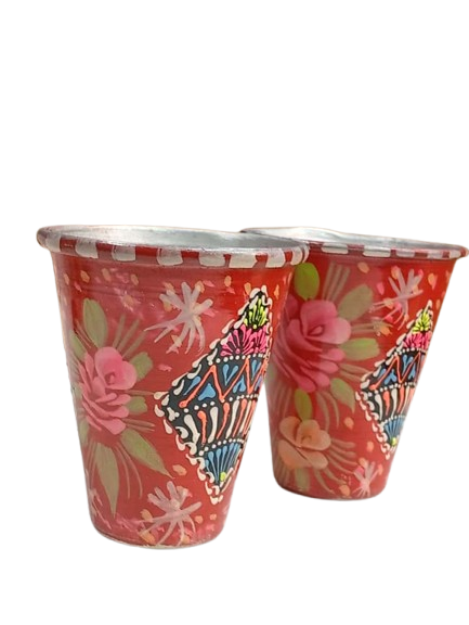 Truck Art Glass/Hand painted Glass (2 Piece Set) - Image 7