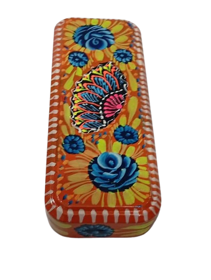 Hand Painted Bundi Pencil Box (20cm) - Image 5