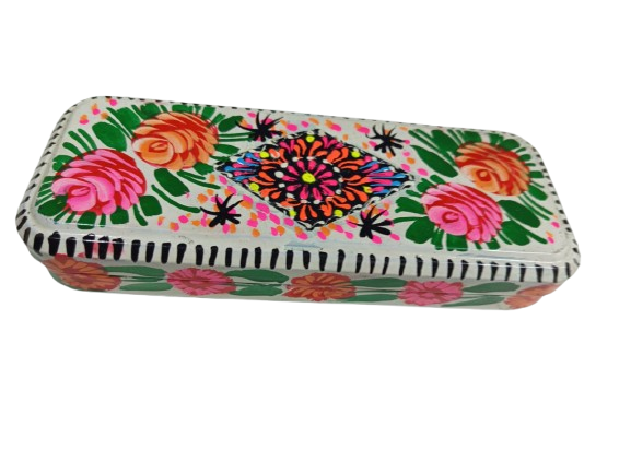 Hand Painted Bundi Pencil Box (20cm) - Image 9