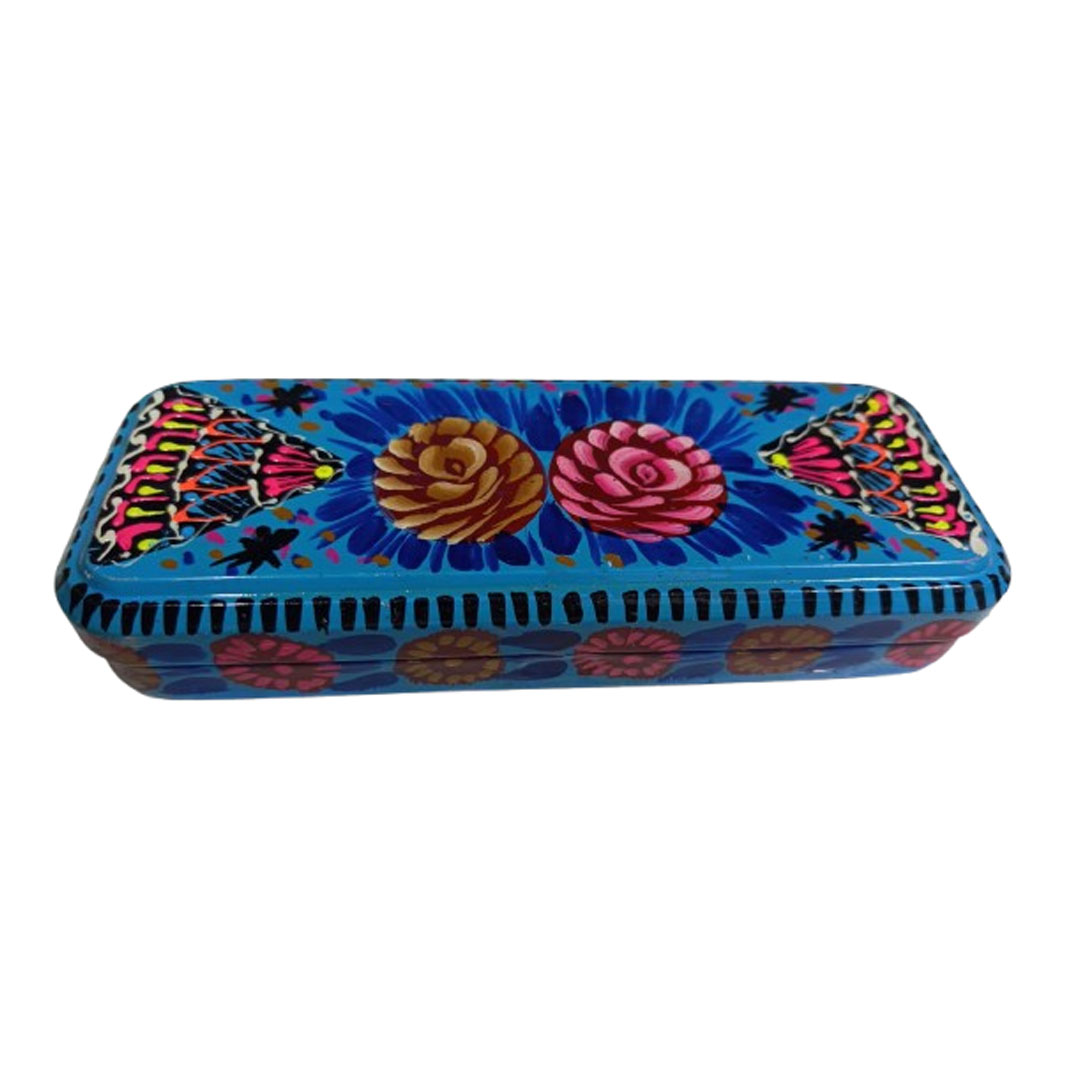 Hand Painted Bundi Pencil Box (20cm)