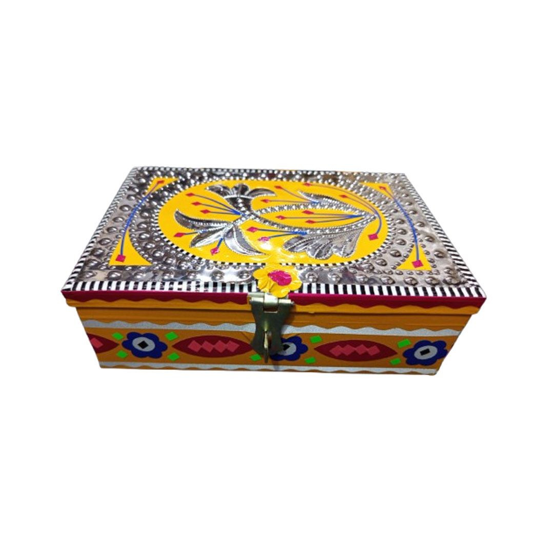 chamakpatti Box(20 by 13):Real Truck Art Design for Storage and Decoration