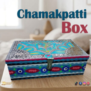 chamakpatti Box(25 by 17):Real Truck Art Design for Storage and Decoration
