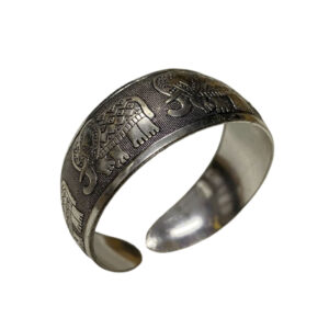 Totem Bangle Cuff Bracelet