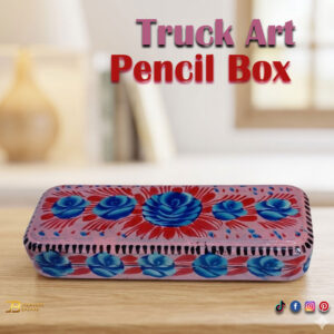 Hand Painted Truck Art Pencil Box (20cm)