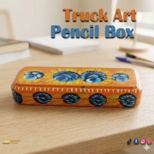 Hand Painted Truck Art Pencil Box (20cm)