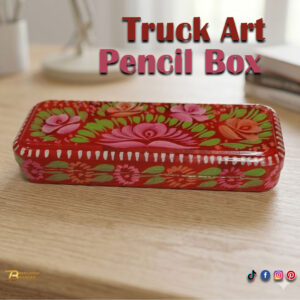 Hand Painted Truck Art Pencil Box (20cm)