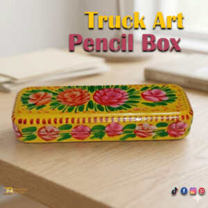 Hand Painted Truck Art Pencil Box (20cm)