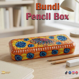 Hand Painted Bundi Pencil Box (20cm)