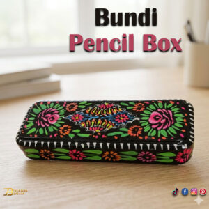 Hand Painted Bundi Pencil Box (20cm)