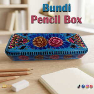 Hand Painted Bundi Pencil Box (20cm)