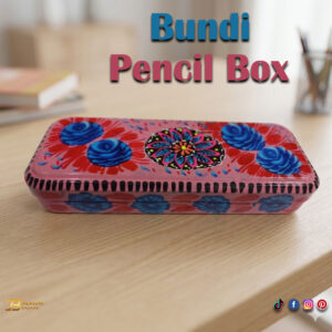 Hand Painted Bundi Pencil Box (20cm)