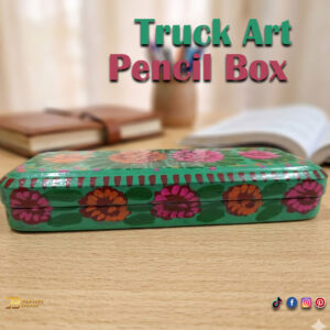 Hand Painted Truck Art Pencil Box (20cm)