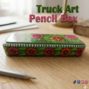 Hand Painted Truck Art Pencil Box (20cm)