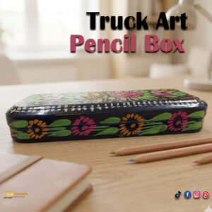 Hand Painted Truck Art Pencil Box (20cm)