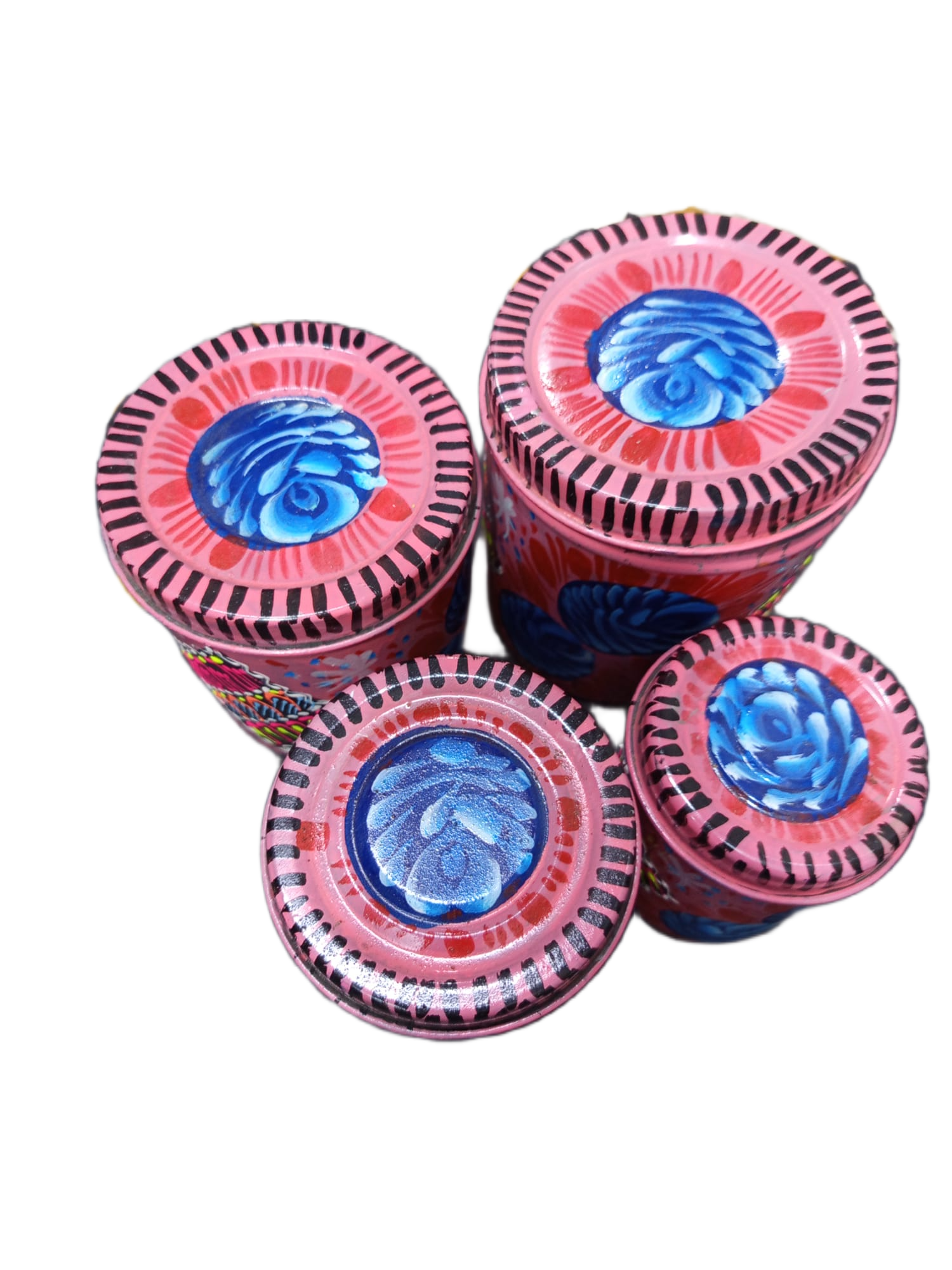 Truck Art Masala Box Set Vibrant Handmade Spice Storage - Image 4