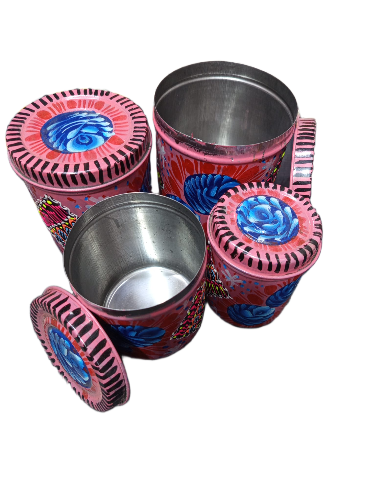 Truck Art Masala Box Set Vibrant Handmade Spice Storage - Image 6