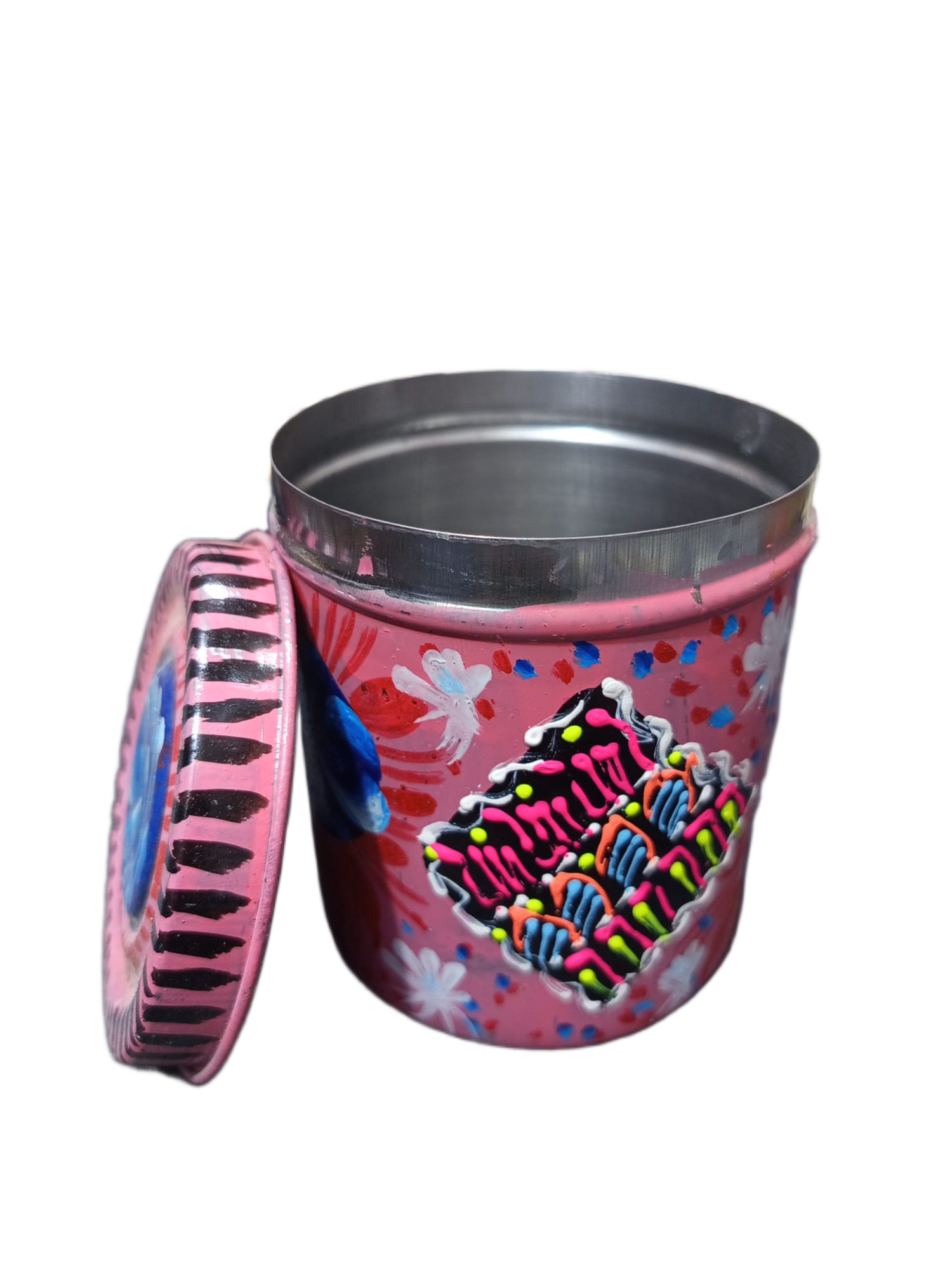 Truck Art Masala Box Traditional Pakistani Spice Storage (H-4 Inch) - Image 2