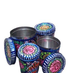 Truck Art Masala Box Set Vibrant Handmade Spice Storage