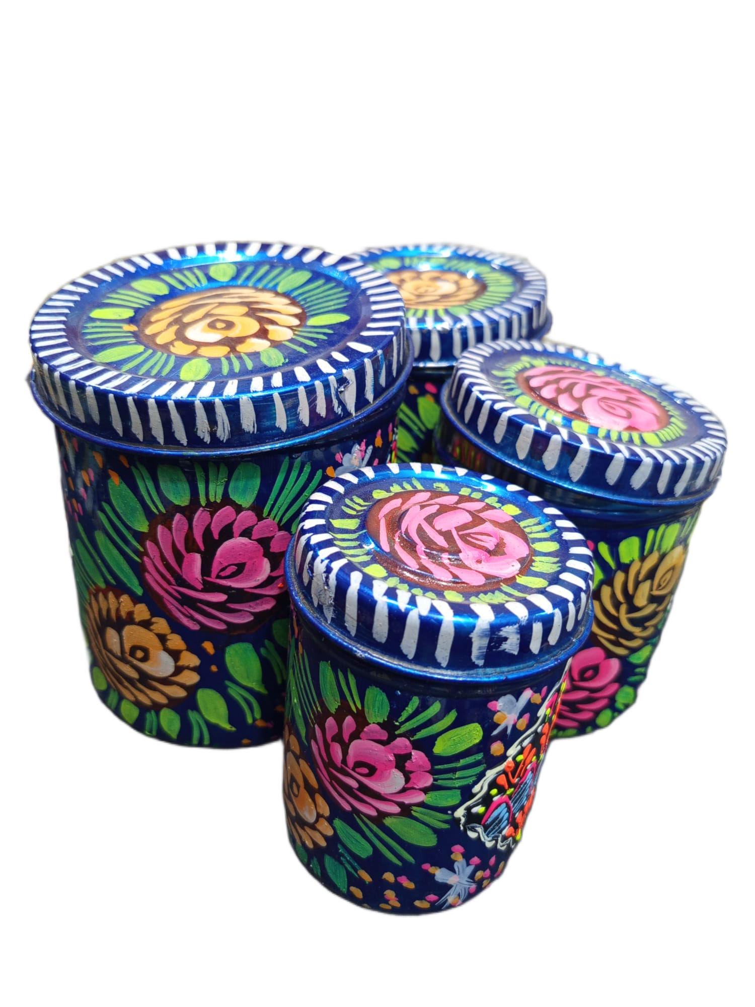 Truck Art Masala Box Set Vibrant Handmade Spice Storage - Image 4