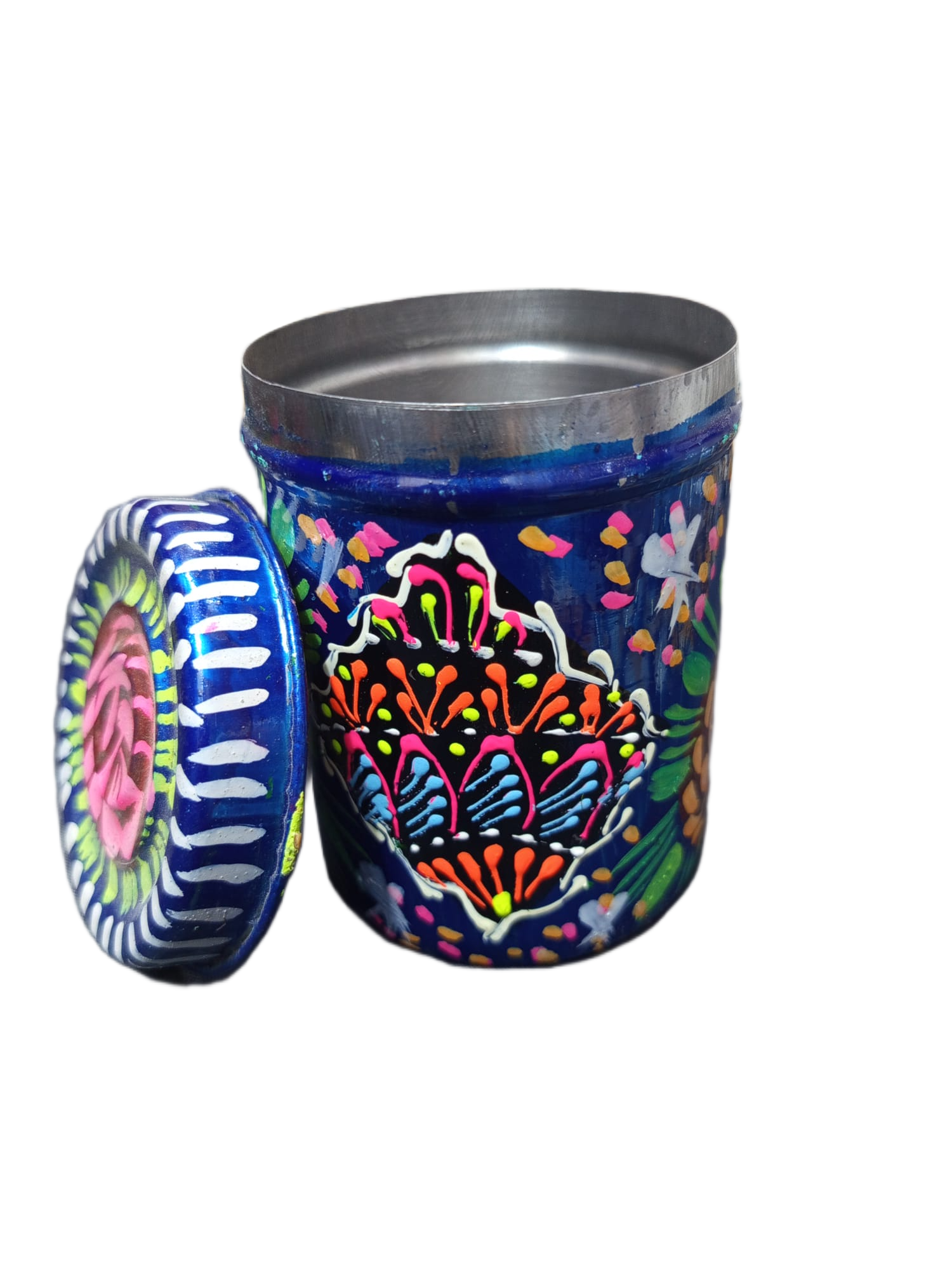 Truck Art Masala Box Traditional Pakistani Spice Storage (H-4 Inch) - Image 2