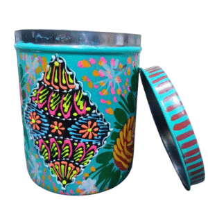 Truck Art Masala Box Traditional Pakistani Spice Storage (H-3.5 Inch)