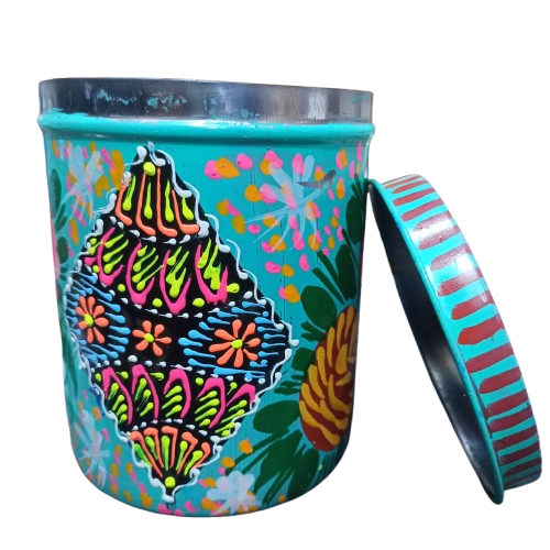 Truck Art Masala Box Traditional Pakistani Spice Storage (H-3.5 Inch) - Image 2