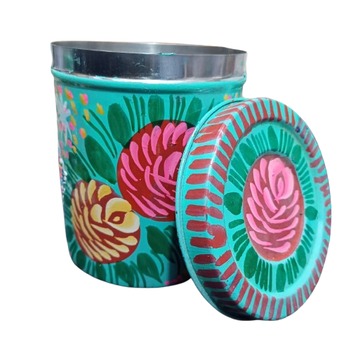 Truck Art Masala Box Traditional Pakistani Spice Storage (H-4.7 Inch) - Image 7