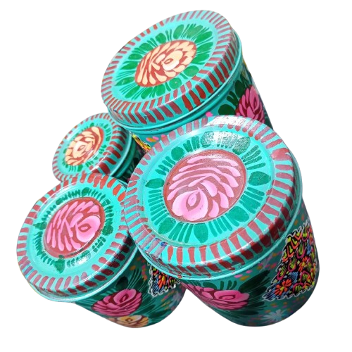 Truck Art Masala Box Set Vibrant Handmade Spice Storage - Image 5