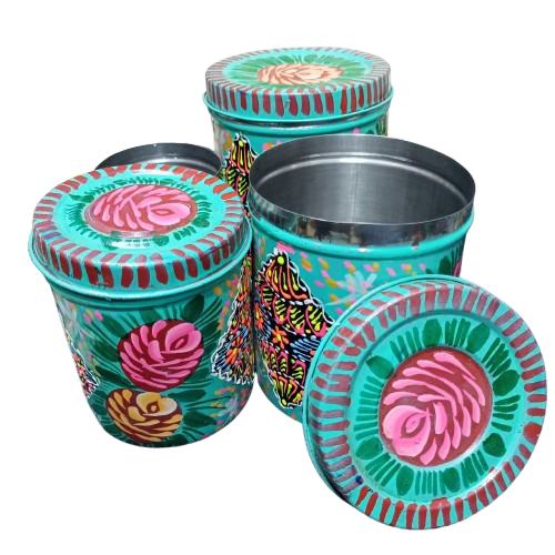 Truck Art Masala Box Set Vibrant Handmade Spice Storage - Image 7