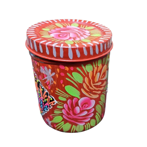 Truck Art Masala Box Traditional Pakistani Spice Storage (H-3.5 Inch)