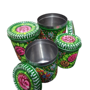 Truck Art Masala Box Set Vibrant Handmade Spice Storage