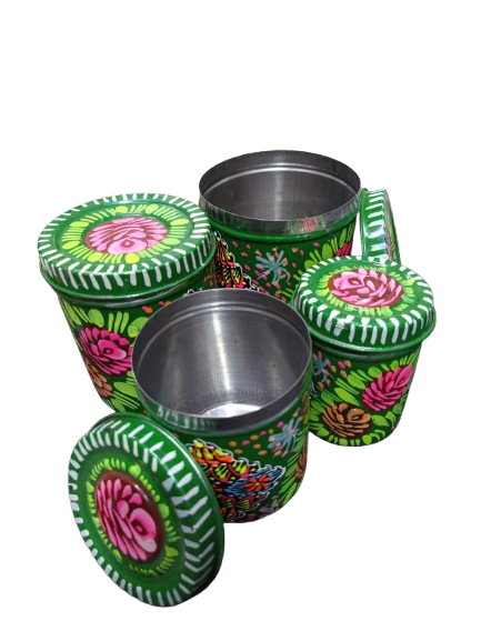 Truck Art Masala Box Set Vibrant Handmade Spice Storage - Image 2