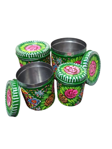 Truck Art Masala Box Set Vibrant Handmade Spice Storage - Image 4