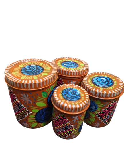 Truck Art Masala Box Set Vibrant Handmade Spice Storage - Image 6