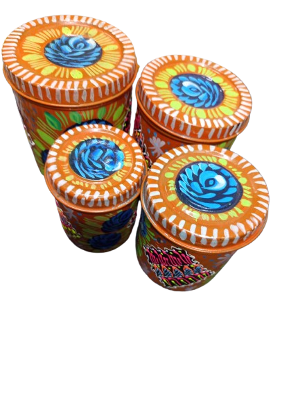 Truck Art Masala Box Set Vibrant Handmade Spice Storage - Image 5