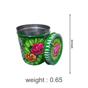 Truck Art Masala Box for Kitchen Decor and Gift Giving (H-3.5 Inch) , perfect for storing spices in style , Traditional spice storage box , Hand-painted Pakistani handicrafts box