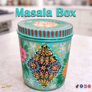 Truck Art Masala Box Traditional Pakistani Spice Storage (H-3.5 Inch)