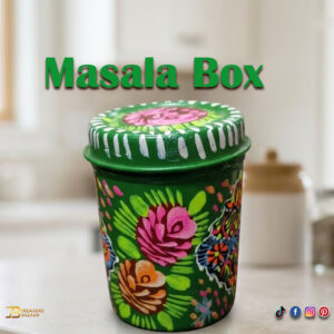 Truck Art Masala Box Traditional Pakistani Spice Storage (H-3.5 Inch)