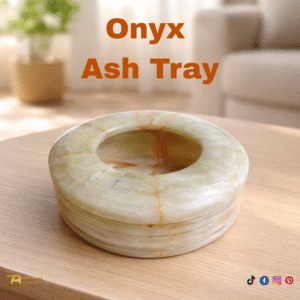 Onyx Ash Tray Size 10 cm