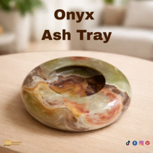 Onyx Ash Tray Size 12 cm