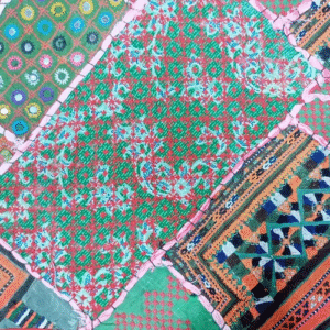 Handmade Patch Work Cushion Cover Size:38.5cmx38cm